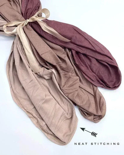 Standard premium stitched jersey plain waffle hijab