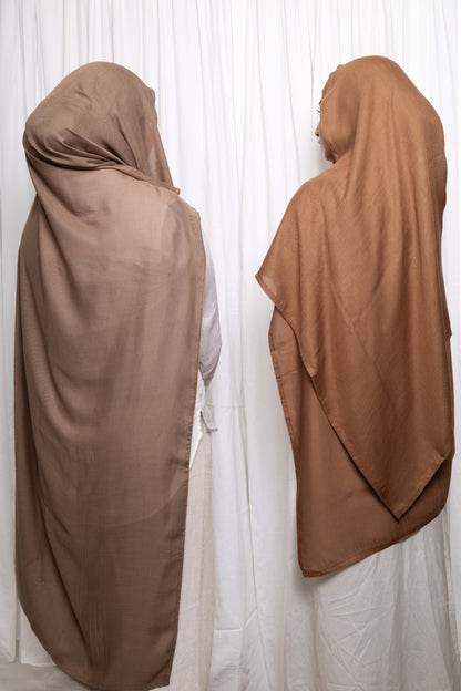 Modal Hijab Set | Taupe Brown